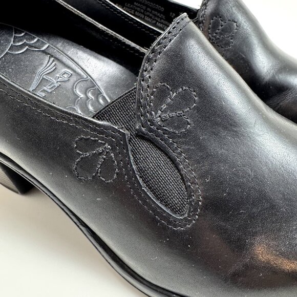 DANSKO WOMEN'S BLACK LEATHER CLOGS COMFORT SHOES SIZE 36 (US 5.5/6) - Picture 10 of 16